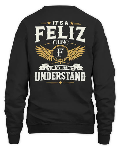FELIZ KT06-M008 It’s a [NAME] Thing – You Wouldn’t Understand | Personalized Vintage T-Shirt - Unisex Sweatshirt - Black