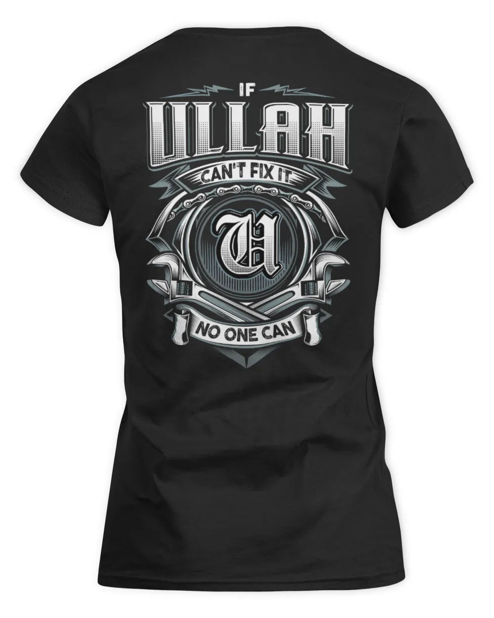 ULLAH AP81-K4-626 - Personalized Ahmed Quote Apparel “If Ahmed Can't Fix It, No One Can” - Women's Standard T-Shirt - Black
