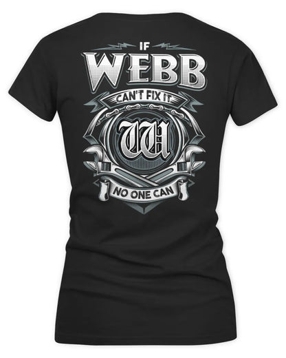 WEBB AP81-K4-626 - Personalized Ahmed Quote Apparel “If Ahmed Can't Fix It, No One Can” - Women's V-Neck T-Shirt - Black