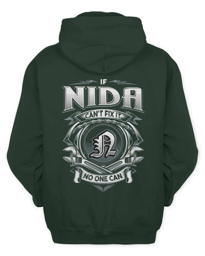 NIDA AP81-K4-626 - Personalized Ahmed Quote Apparel “If Ahmed Can't Fix It, No One Can” - Unisex Hoodie - Forest Green