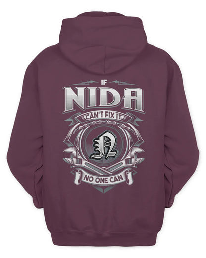 NIDA AP81-K4-626 - Personalized Ahmed Quote Apparel “If Ahmed Can't Fix It, No One Can” - Unisex Hoodie - Maroon