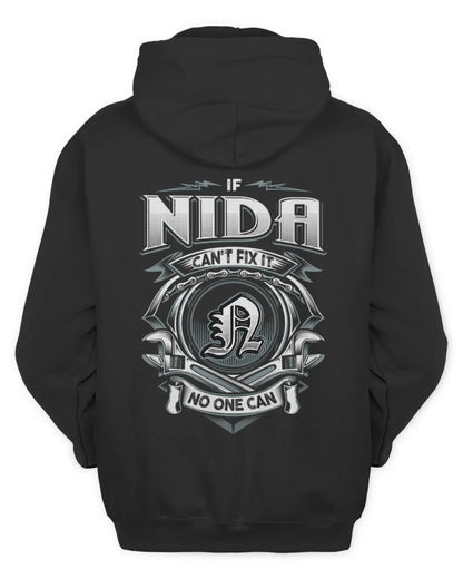 NIDA AP81-K4-626 - Personalized Ahmed Quote Apparel “If Ahmed Can't Fix It, No One Can” - Unisex Hoodie - Black