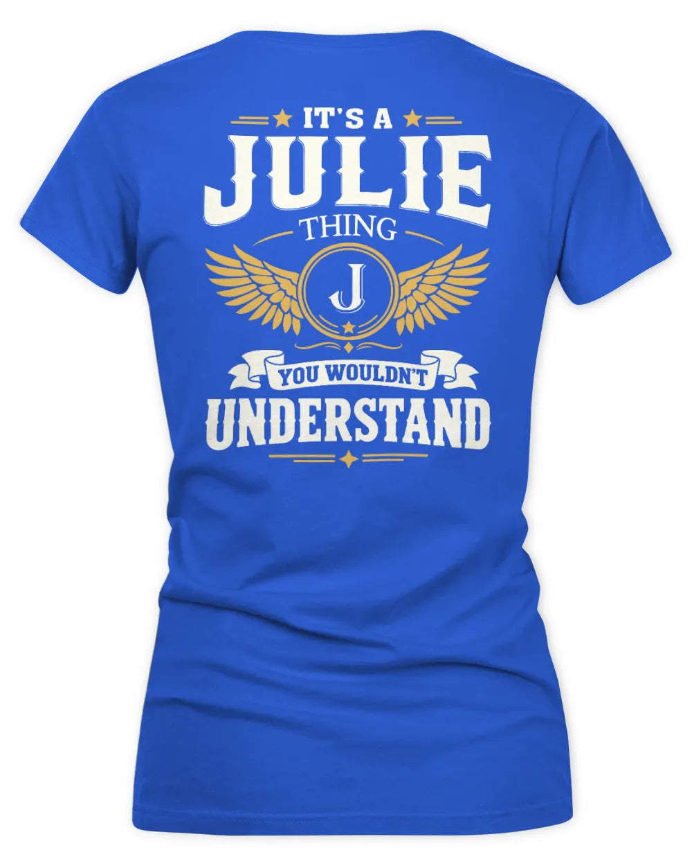 JULIE KT06-M008 It’s a [NAME] Thing – You Wouldn’t Understand | Personalized Vintage T-Shirt - Women's V-Neck T-Shirt - Royal