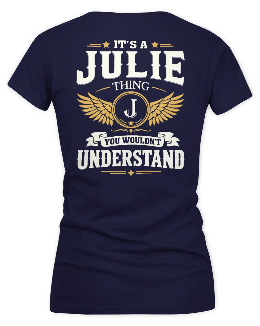 JULIE KT06-M008 It’s a [NAME] Thing – You Wouldn’t Understand | Personalized Vintage T-Shirt - Women's V-Neck T-Shirt - Navy