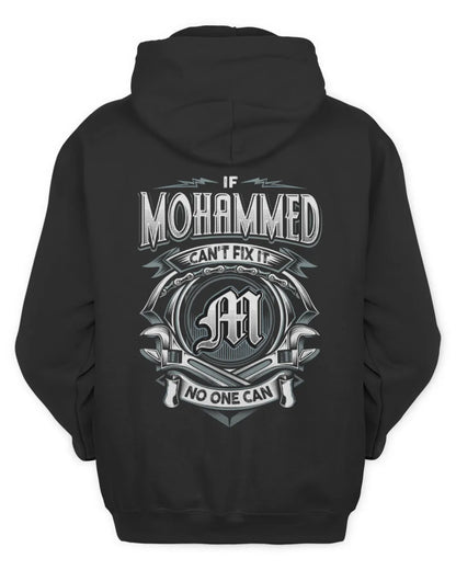 MOHAMMED AP81-K4-626 - Personalized Ahmed Quote Apparel “If Ahmed Can't Fix It, No One Can” - Unisex Hoodie - Black