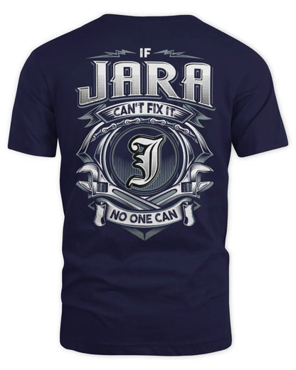 JARA AP81-K4-626 - Personalized Ahmed Quote Apparel “If Ahmed Can't Fix It, No One Can” - Unisex Standard T-Shirt - Navy