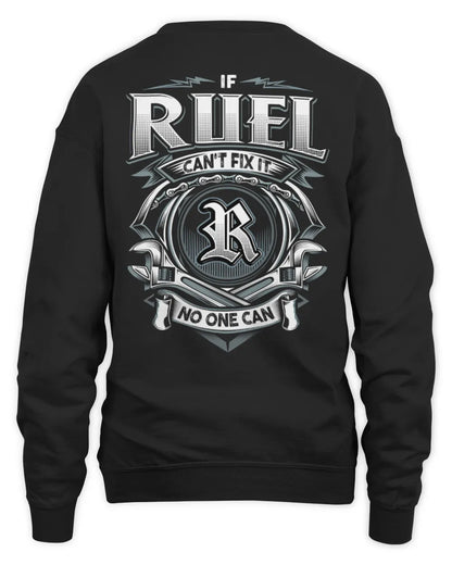 RUEL AP81-K4-626 - Personalized Ahmed Quote Apparel “If Ahmed Can't Fix It, No One Can” - Unisex Sweatshirt - Black