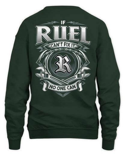 RUEL AP81-K4-626 - Personalized Ahmed Quote Apparel “If Ahmed Can't Fix It, No One Can” - Unisex Sweatshirt - Forest Green