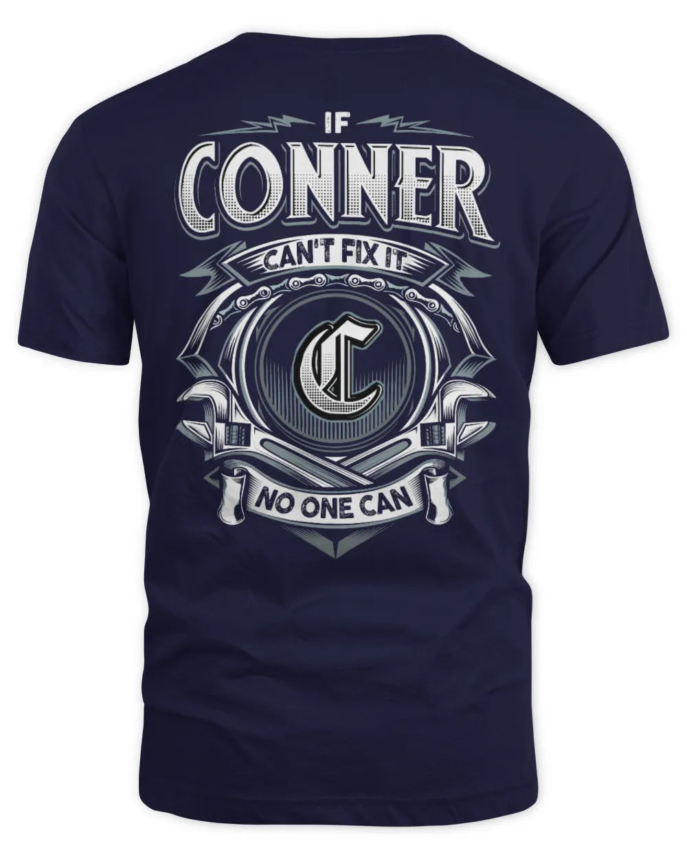 CONNER AP81-K4-626 - Personalized Ahmed Quote Apparel “If Ahmed Can't Fix It, No One Can” - Unisex Standard T-Shirt - Navy