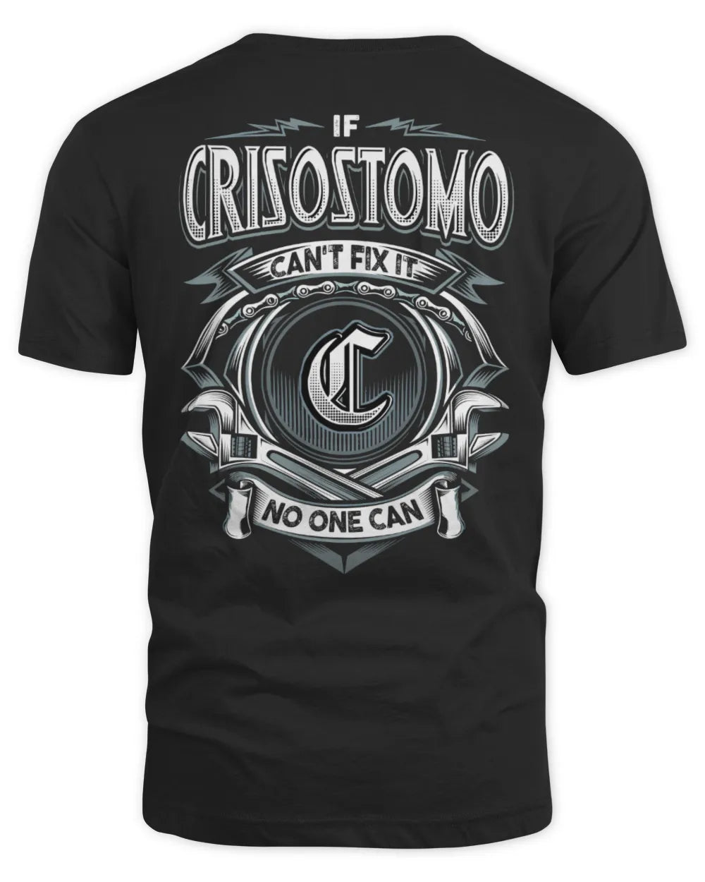CRISOSTOMO AP81-K4-626 - Personalized Ahmed Quote Apparel “If Ahmed Can't Fix It, No One Can” - Unisex Standard T-Shirt - Black