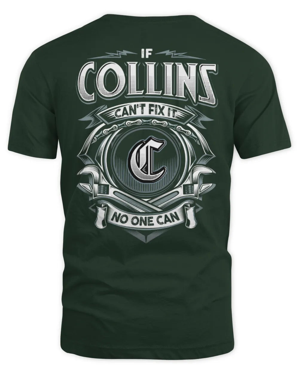 COLLINS AP81-K4-626 - Personalized Ahmed Quote Apparel “If Ahmed Can't Fix It, No One Can” - Unisex Standard T-Shirt - Forest Green