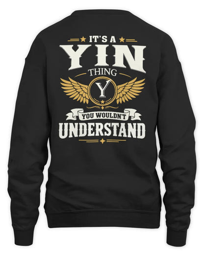 YIN KT06-M008 It’s a [NAME] Thing – You Wouldn’t Understand | Personalized Vintage T-Shirt - Unisex Sweatshirt - Black
