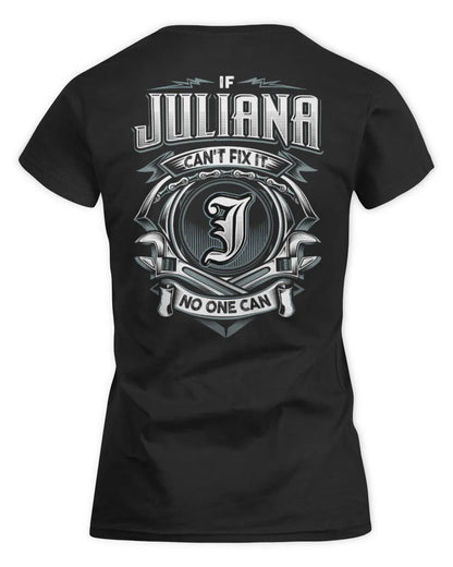 JULIANA AP81-K4-626 - Personalized Ahmed Quote Apparel “If Ahmed Can't Fix It, No One Can” - Women's Standard T-Shirt - Black