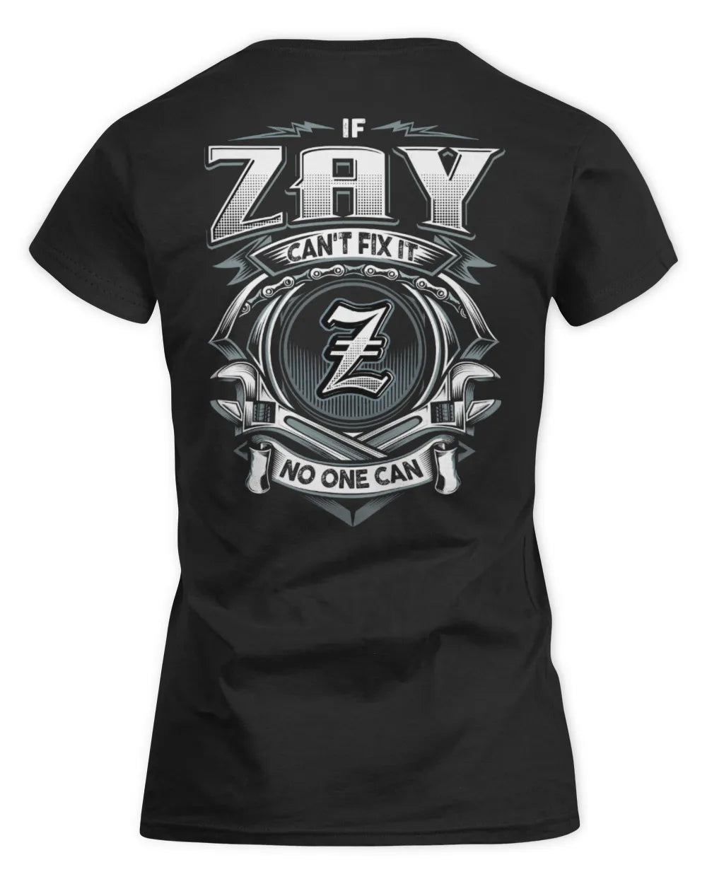 ZAY AP81-K4-626 - Personalized Ahmed Quote Apparel “If Ahmed Can't Fix It, No One Can” - Women's Standard T-Shirt - Black