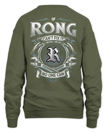 RONG AP81-K4-626 - Personalized Ahmed Quote Apparel “If Ahmed Can't Fix It, No One Can” - Unisex Sweatshirt - Military Green