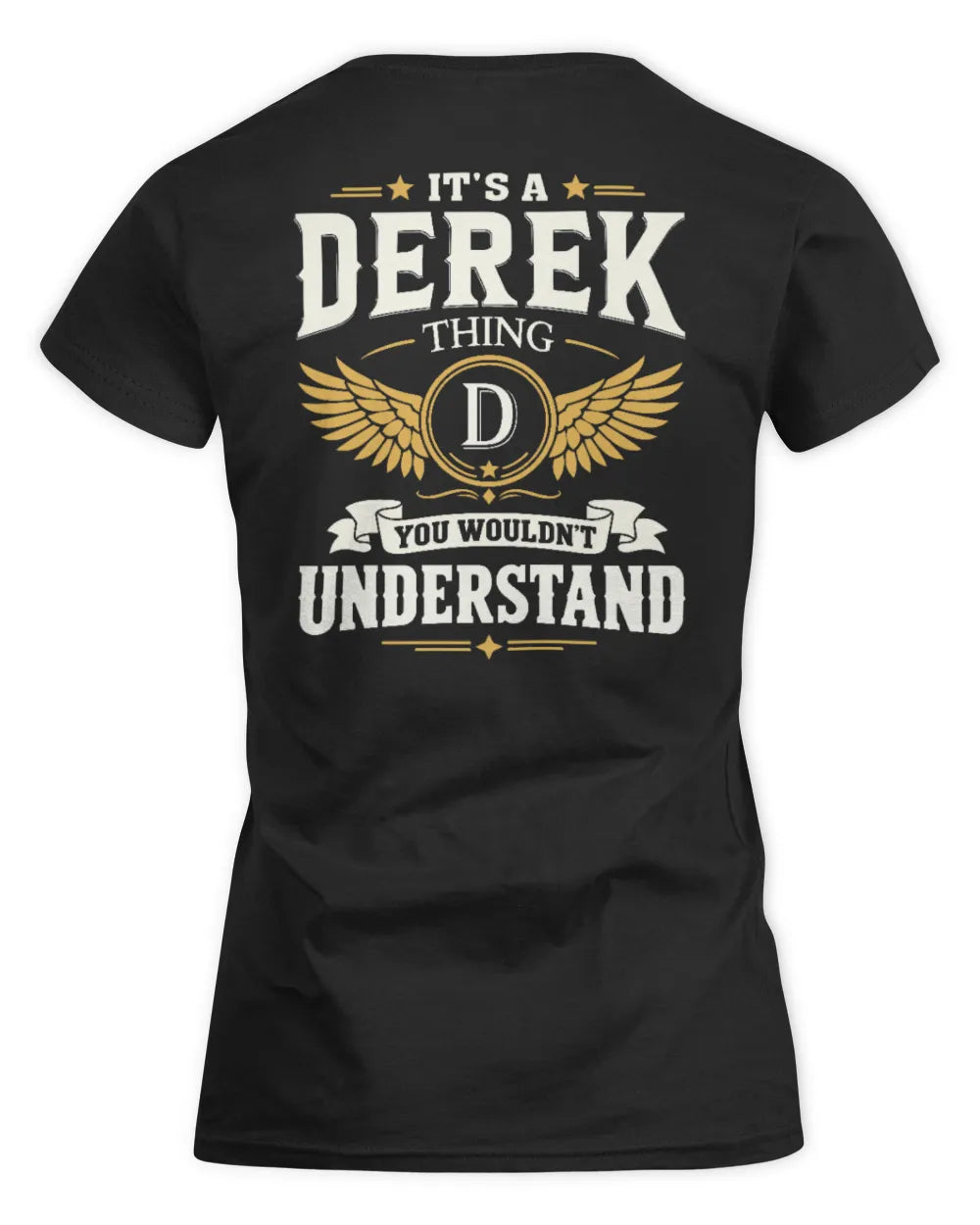 DEREK KT06-M008 It’s a [NAME] Thing – You Wouldn’t Understand | Personalized Vintage T-Shirt - Women's Standard T-Shirt - Black