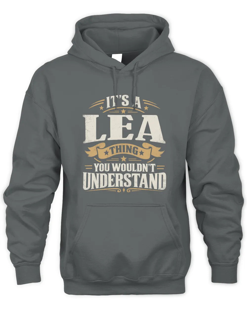 LEA P08 TH51 - Personalized “It’s a/an [NAME] Thing – You Wouldn’t Understand” Shirt - Unisex Hoodie - Charcoal
