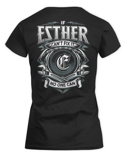 ESTHER AP81-K4-626 - Personalized Ahmed Quote Apparel “If Ahmed Can't Fix It, No One Can” - Women's Standard T-Shirt - Black