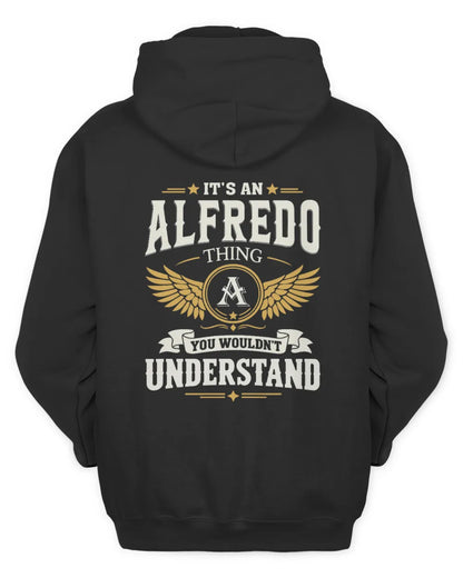 ALFREDO KT06-M008 It’s a [NAME] Thing – You Wouldn’t Understand | Personalized Vintage T-Shirt - Unisex Hoodie - Black