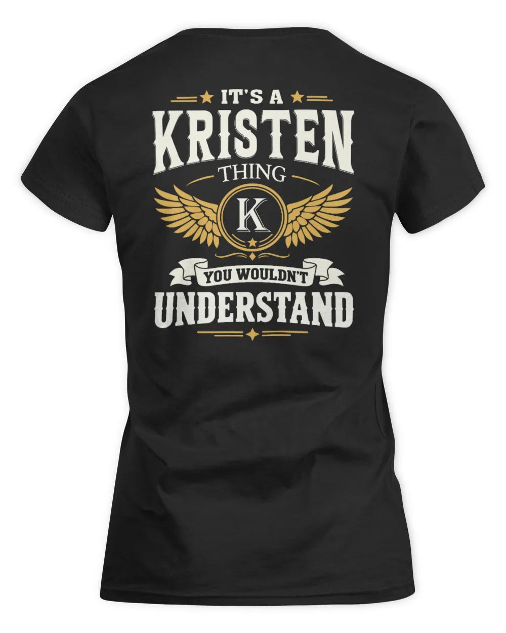 KRISTEN KT06-M008 It’s a [NAME] Thing – You Wouldn’t Understand | Personalized Vintage T-Shirt - Women's Standard T-Shirt - Black