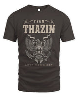 THAZIN TP06-K82 – Personalized Classic Style Apparel “Team NAME Lifetime Member” - Unisex Standard T-Shirt - Dark Chocolate