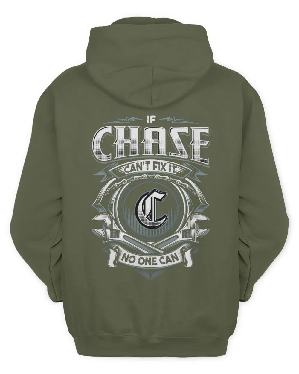 CHASE AP81-K4-626 - Personalized Ahmed Quote Apparel “If Ahmed Can't Fix It, No One Can” - Unisex Hoodie - Military Green