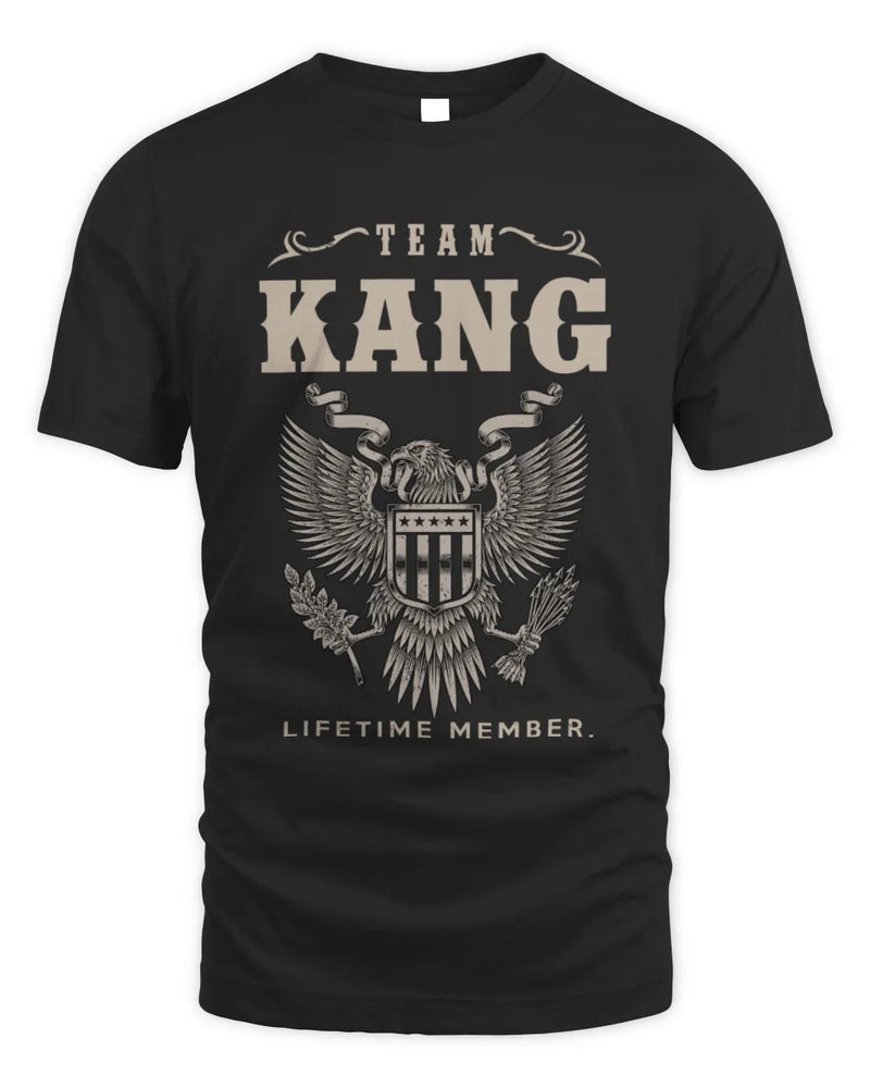 KANG TP06-K82 – Personalized Classic Style Apparel “Team NAME Lifetime Member” - Unisex Standard T-Shirt - Black