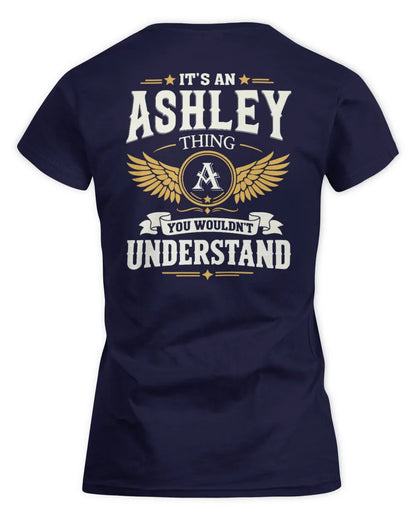 ASHLEY KT06-M008 It’s a [NAME] Thing – You Wouldn’t Understand | Personalized Vintage T-Shirt - Women's Standard T-Shirt - Navy