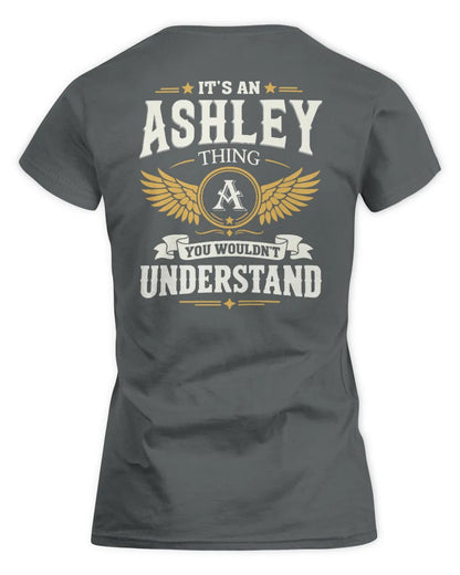 ASHLEY KT06-M008 It’s a [NAME] Thing – You Wouldn’t Understand | Personalized Vintage T-Shirt - Women's Standard T-Shirt - Charcoal
