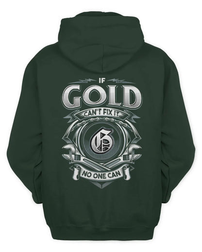 GOLD AP81-K4-626 - Personalized Ahmed Quote Apparel “If Ahmed Can't Fix It, No One Can” - Unisex Hoodie - Forest Green