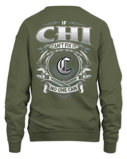 CHI AP81-K4-626 - Personalized Ahmed Quote Apparel “If Ahmed Can't Fix It, No One Can” - Unisex Sweatshirt - Military Green