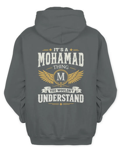 MOHAMAD KT06-M008 It’s a [NAME] Thing – You Wouldn’t Understand | Personalized Vintage T-Shirt - Unisex Hoodie - Charcoal