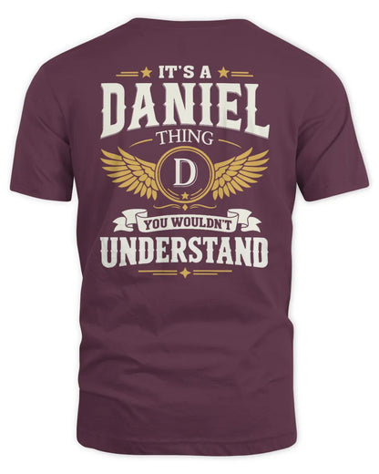 DANIEL KT06-M008 It’s a [NAME] Thing – You Wouldn’t Understand | Personalized Vintage T-Shirt - Unisex Standard T-Shirt - Maroon