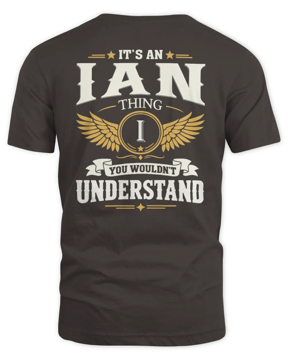 IAN KT06-M008 It’s a [NAME] Thing – You Wouldn’t Understand | Personalized Vintage T-Shirt - Unisex Standard T-Shirt - Dark Chocolate