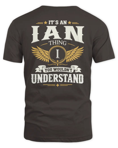 IAN KT06-M008 It’s a [NAME] Thing – You Wouldn’t Understand | Personalized Vintage T-Shirt - Unisex Standard T-Shirt - Dark Chocolate