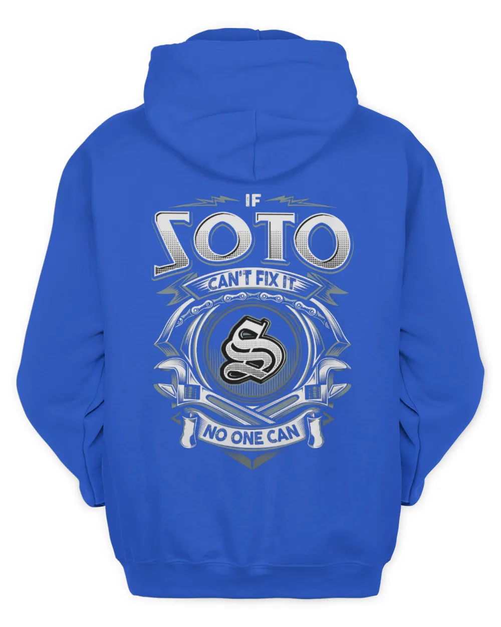 SOTO AP81-K4-626 - Personalized Ahmed Quote Apparel “If Ahmed Can't Fix It, No One Can” - Unisex Hoodie - Royal