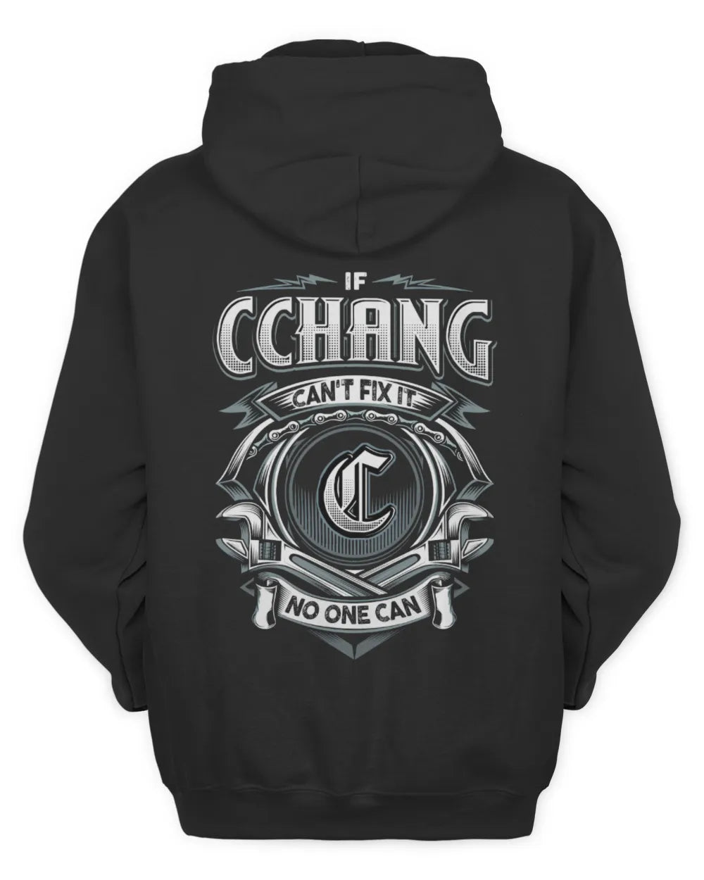 CCHANG AP81-K4-626 - Personalized Ahmed Quote Apparel “If Ahmed Can't Fix It, No One Can” - Unisex Hoodie - Black