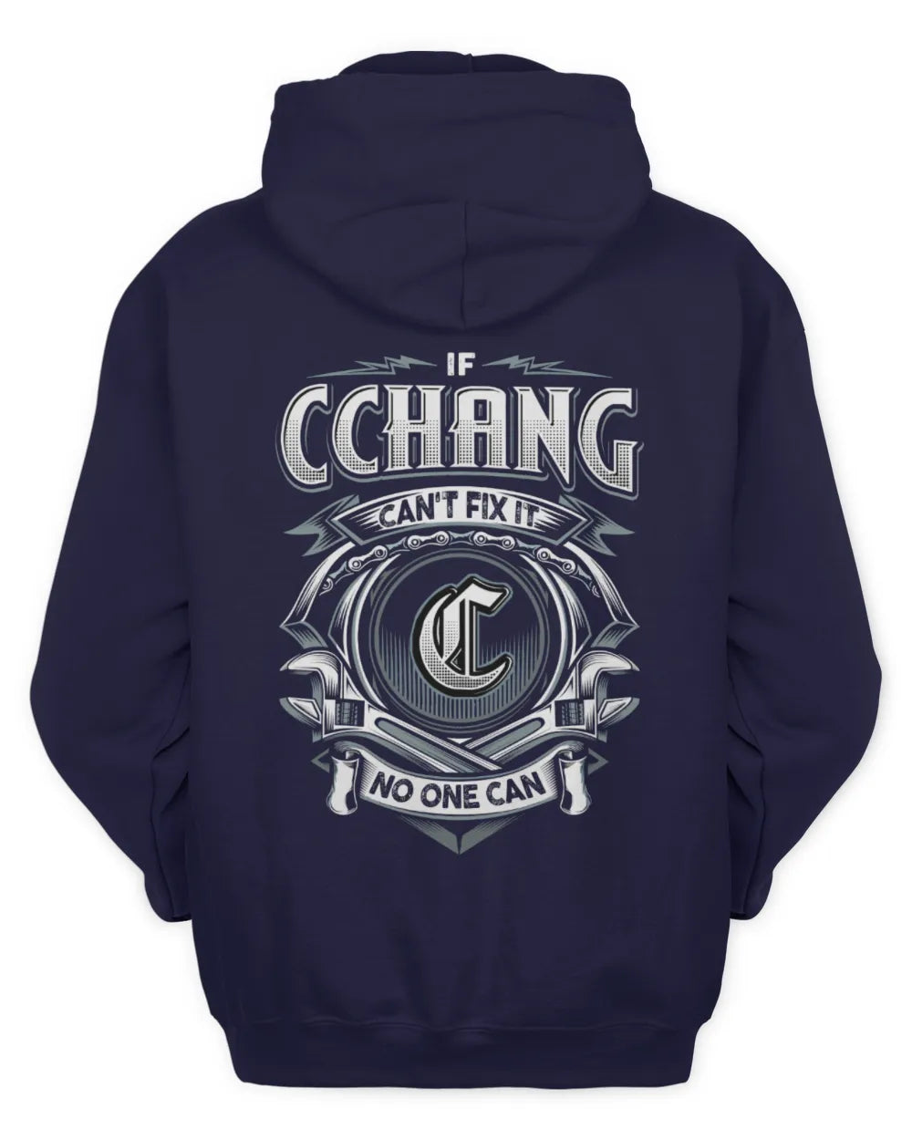 CCHANG AP81-K4-626 - Personalized Ahmed Quote Apparel “If Ahmed Can't Fix It, No One Can” - Unisex Hoodie - Navy