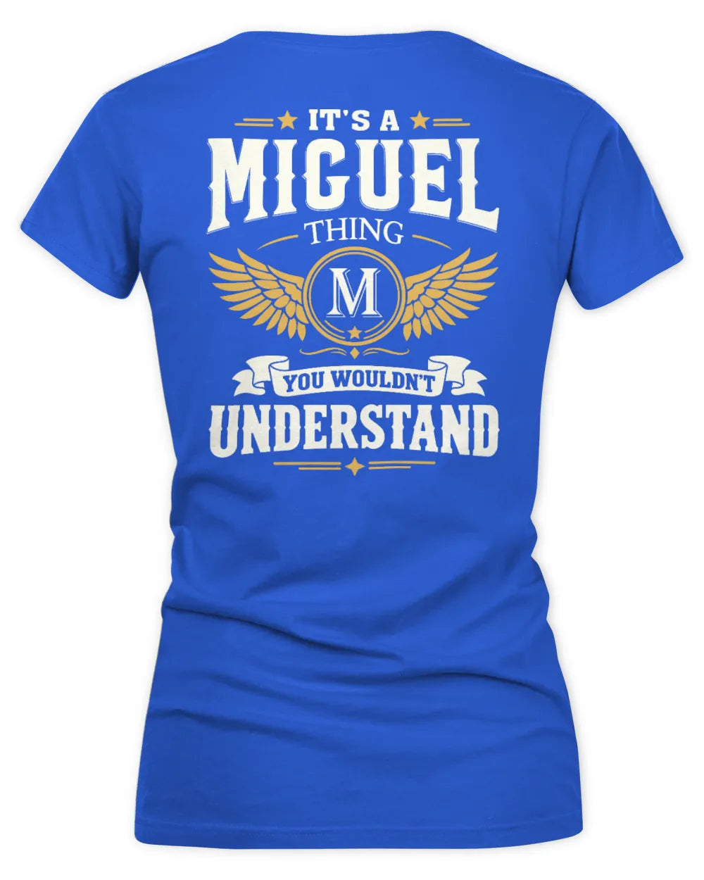 MIGUEL KT06-M008 It’s a [NAME] Thing – You Wouldn’t Understand | Personalized Vintage T-Shirt - Women's V-Neck T-Shirt - Royal