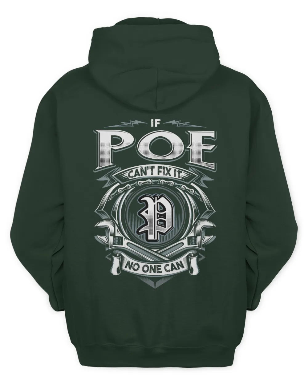 POE AP81-K4-626 - Personalized Ahmed Quote Apparel “If Ahmed Can't Fix It, No One Can” - Unisex Hoodie - Forest Green