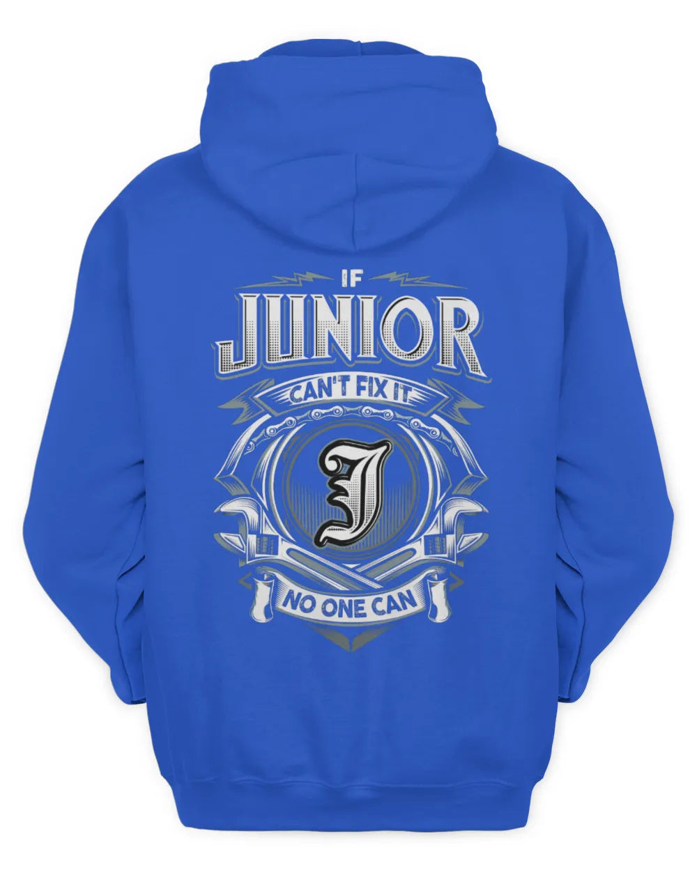 JUNIOR AP81-K4-626 - Personalized Ahmed Quote Apparel “If Ahmed Can't Fix It, No One Can” - Unisex Hoodie - Royal
