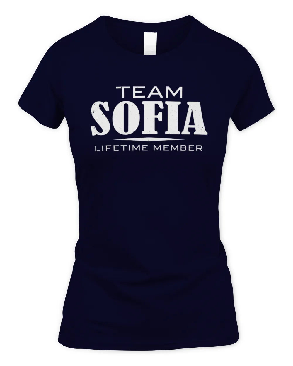 SOFIA BL62-K4-128 - Personalized “Team NAME Lifetime Member” - Women's Standard T-Shirt - Navy