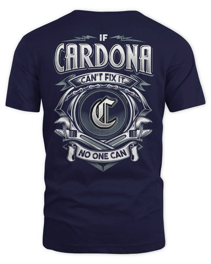 CARDONA AP81-K4-626 - Personalized Ahmed Quote Apparel “If Ahmed Can't Fix It, No One Can” - Unisex Standard T-Shirt - Navy