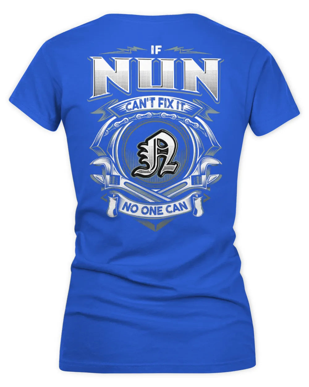 NUN AP81-K4-626 - Personalized Ahmed Quote Apparel “If Ahmed Can't Fix It, No One Can” - Women's V-Neck T-Shirt - Royal