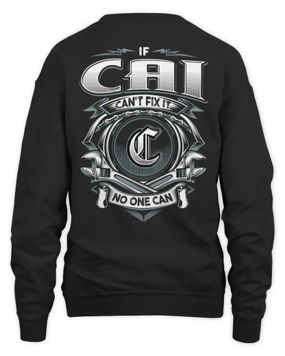 CAI AP81-K4-626 - Personalized Ahmed Quote Apparel “If Ahmed Can't Fix It, No One Can” - Unisex Sweatshirt - Black