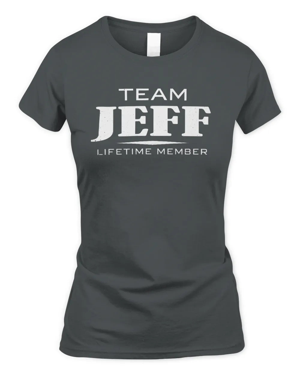 JEFF BL62-K4-128 - Personalized “Team NAME Lifetime Member” - Women's Standard T-Shirt - Charcoal