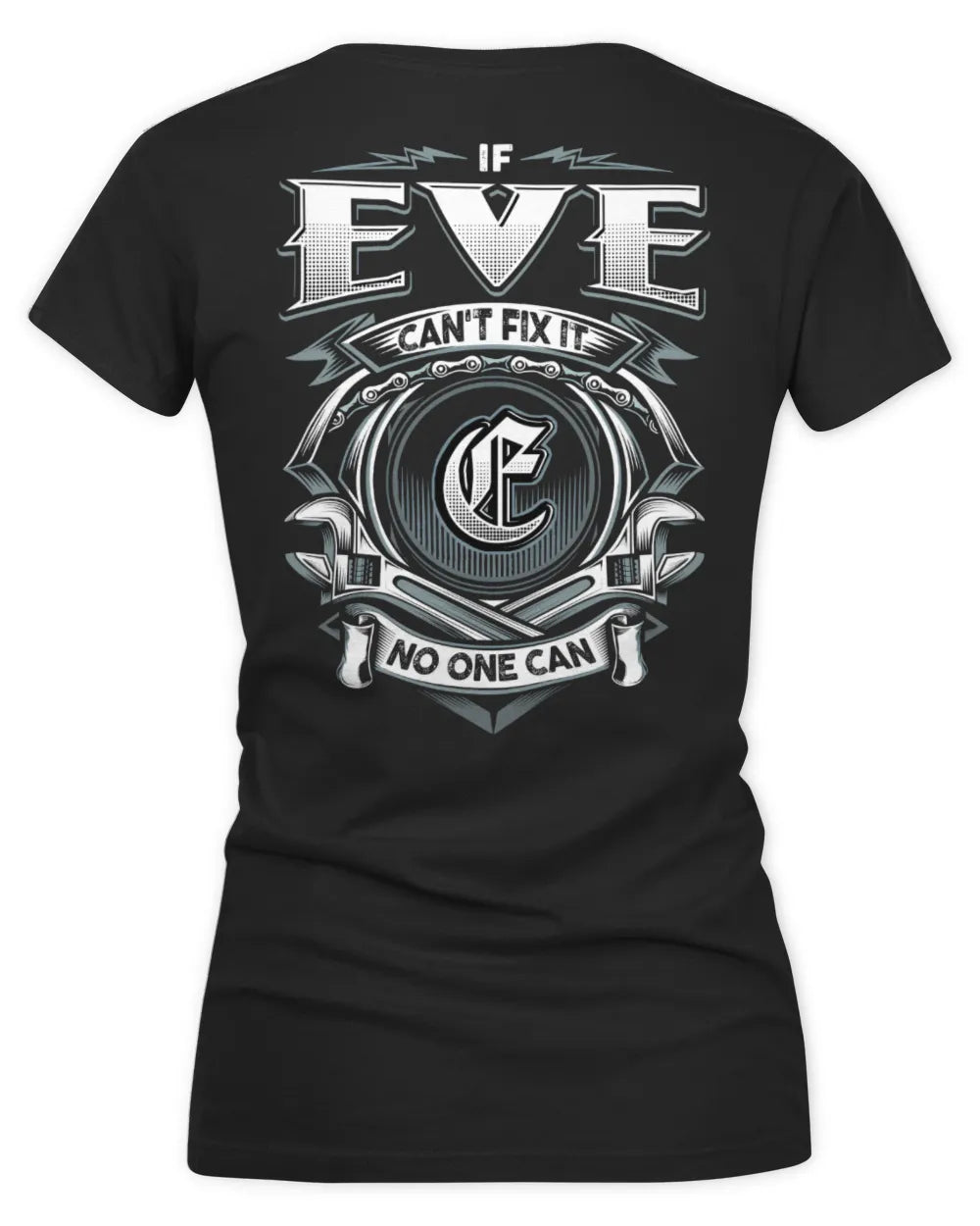 EVE AP81-K4-626 - Personalized Ahmed Quote Apparel “If Ahmed Can't Fix It, No One Can” - Women's V-Neck T-Shirt - Black