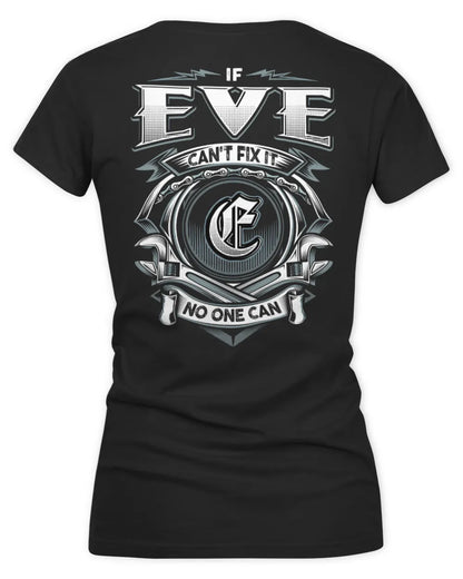EVE AP81-K4-626 - Personalized Ahmed Quote Apparel “If Ahmed Can't Fix It, No One Can” - Women's V-Neck T-Shirt - Black