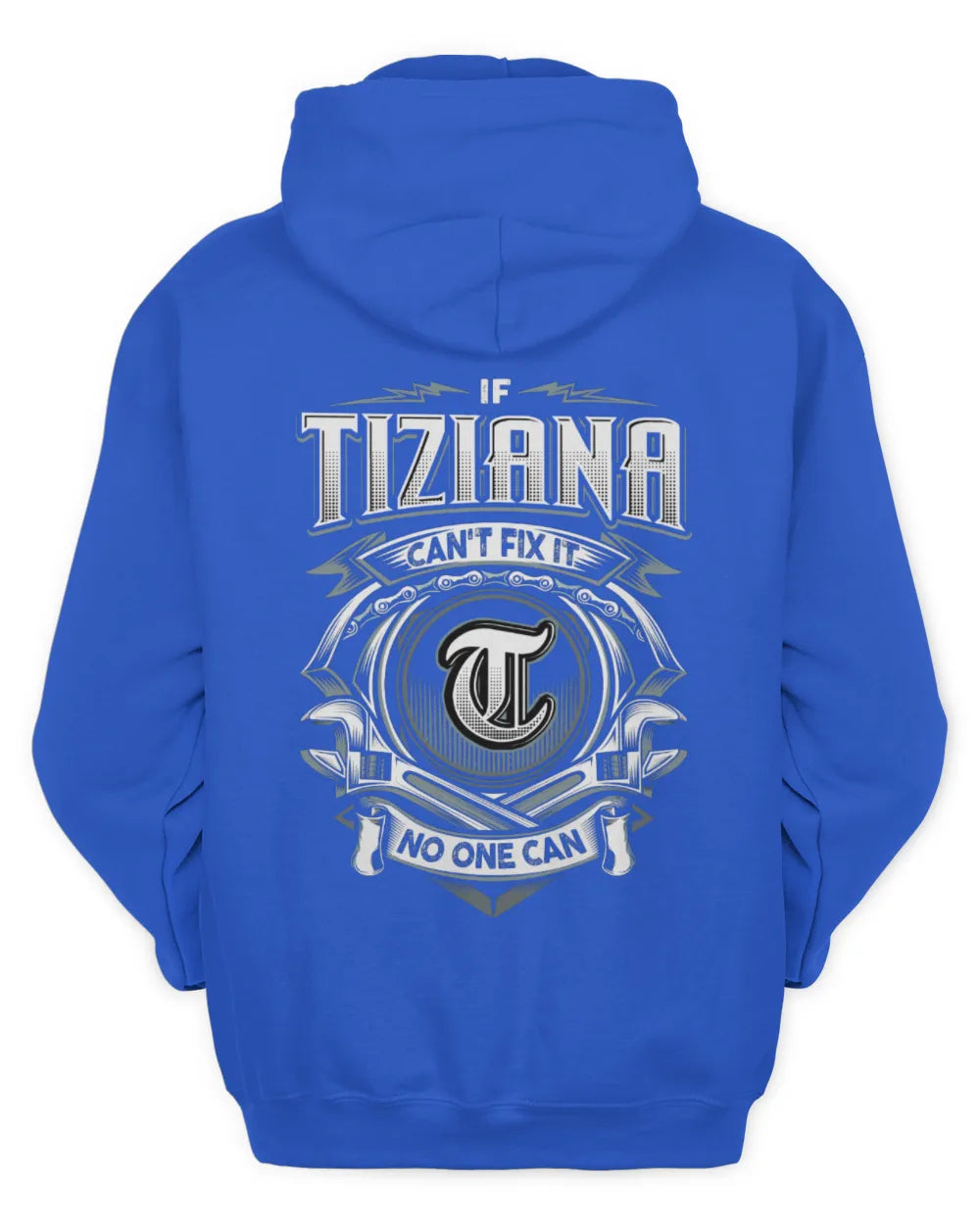 TIZIANA AP81-K4-626 - Personalized Ahmed Quote Apparel “If Ahmed Can't Fix It, No One Can” - Unisex Hoodie - Royal