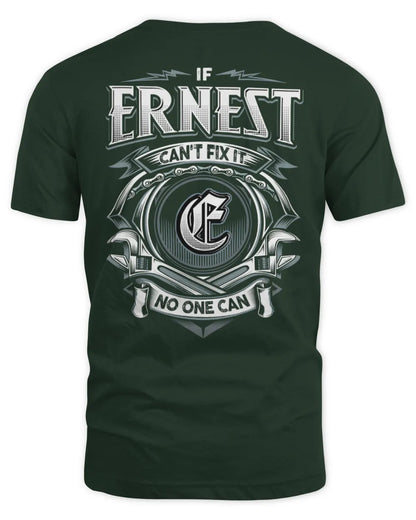 ERNEST AP81-K4-626 - Personalized Ahmed Quote Apparel “If Ahmed Can't Fix It, No One Can” - Unisex Standard T-Shirt - Forest Green